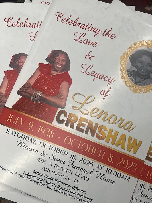 Memorial Booklet